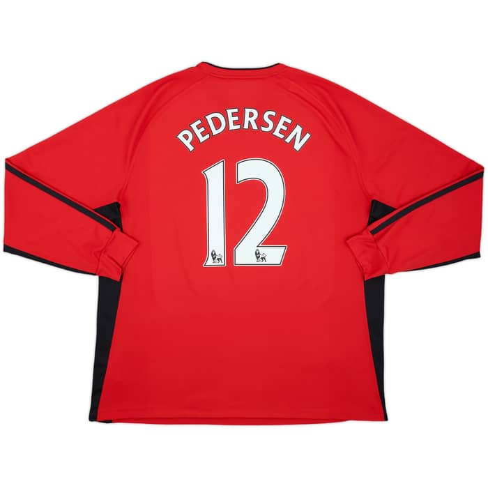 2010-11 Blackburn Away L/S Shirt Pedersen #12 - 10/10 - (XXL)