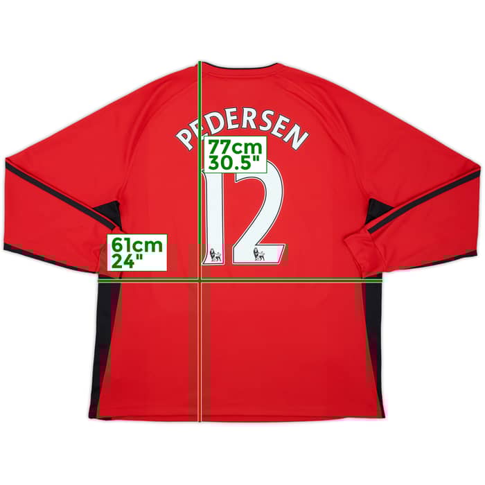 2010-11 Blackburn Away L/S Shirt Pedersen #12 - 10/10 - (XXL)