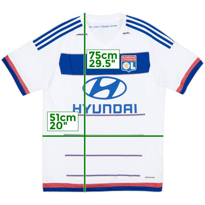 2015-16 Lyon Home Shirt - 8/10 - (M)