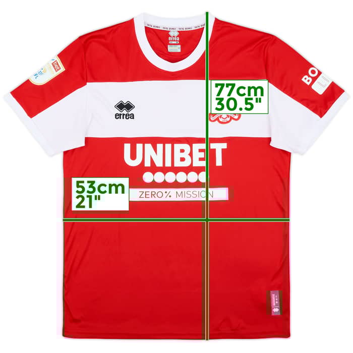 2024-25 Middlesbrough Home Shirt - 8/10 - (XL)