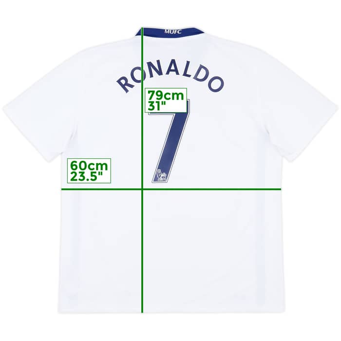 2008-10 Manchester United Away Shirt Ronaldo #7 - 9/10 - (XL)