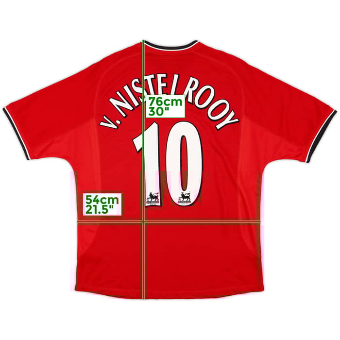 2000-02 Manchester United Home Shirt V.Nistelrooy #10 - 9/10 - (M)