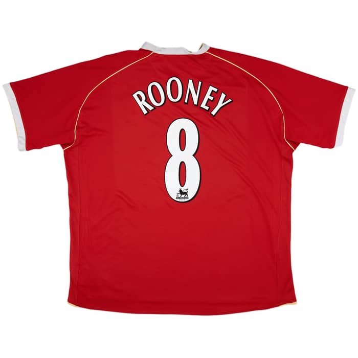 2006-07 Manchester United Home Shirt Rooney #8 - 8/10 - (3XL)