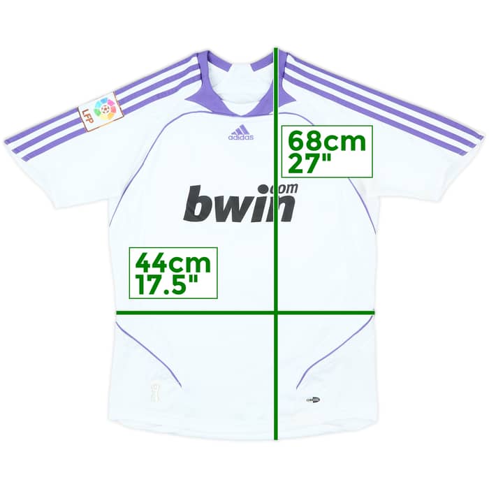2007-08 Real Madrid Home Shirt - 8/10 - (Women's S)