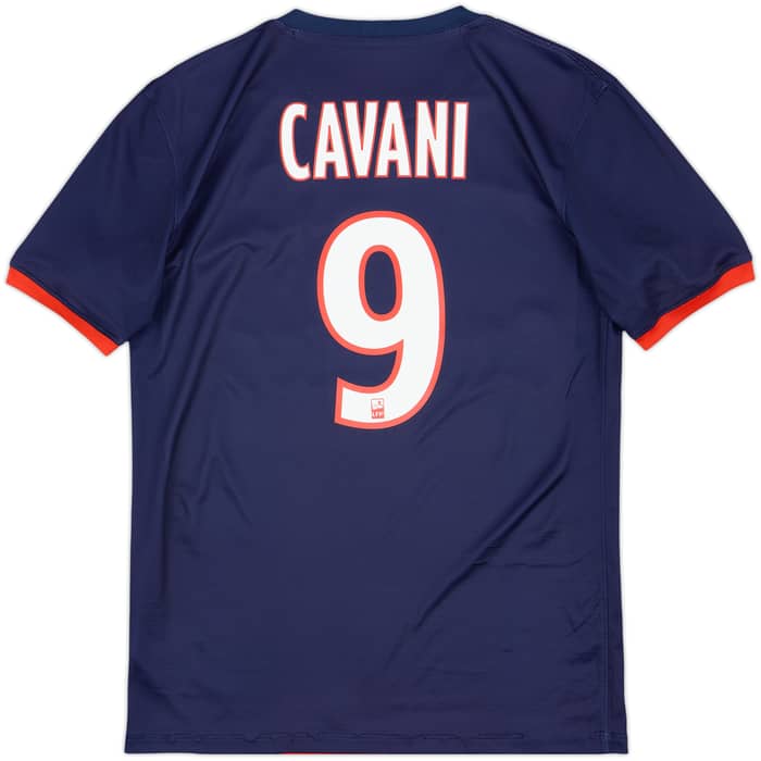 2013-14 Paris Saint-Germain Home Shirt Cavani #9 - 7/10 - (S)