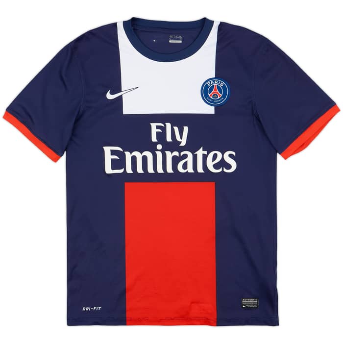 2013-14 Paris Saint-Germain Home Shirt Cavani #9 - 7/10 - (S)
