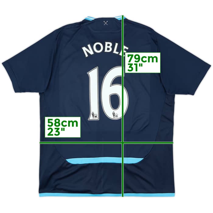 2009-10 West Ham Away Shirt Noble #16 - 8/10 - (XL)