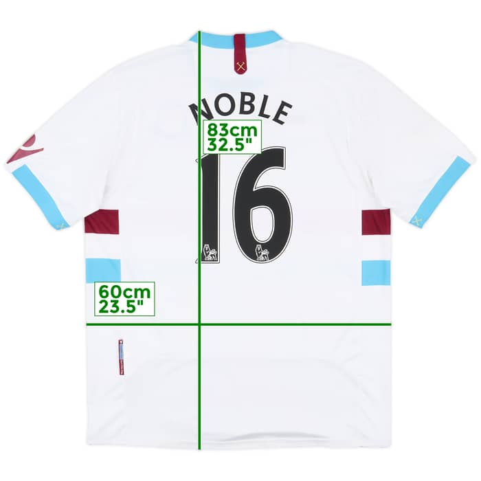 2010-12 West Ham Away Shirt Noble #16 - 7/10 - (XXL)
