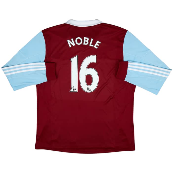 2013-14 West Ham Home L/S Shirt Noble #16 - 8/10 - (XXL)