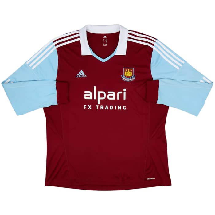 2013-14 West Ham Home L/S Shirt Noble #16 - 8/10 - (XXL)
