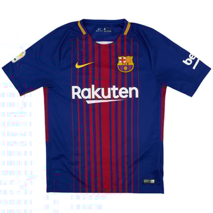 2017-18 Barcelona Home Shirt Messi #10 - 10/10 - (S)