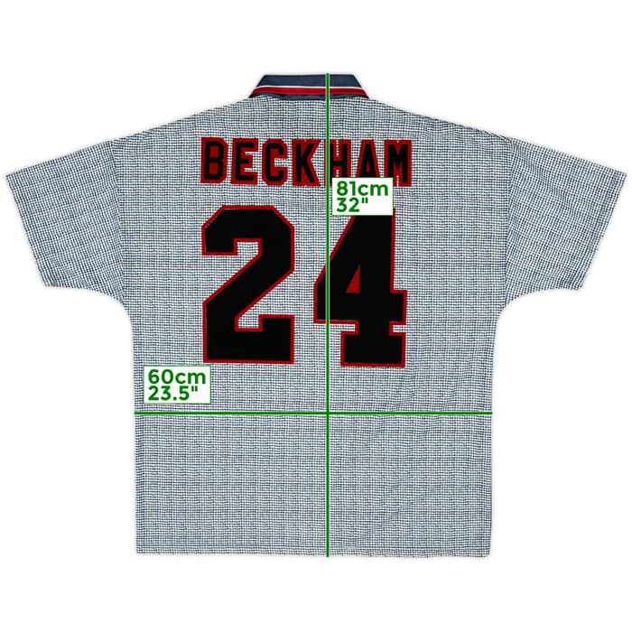 1995-96 Manchester United Away Shirt Beckham #24 - 10/10 - (XL)