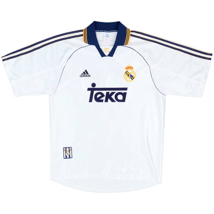 1998-00 Real Madrid Home Shirt Raul #7 - 10/10 - (M)
