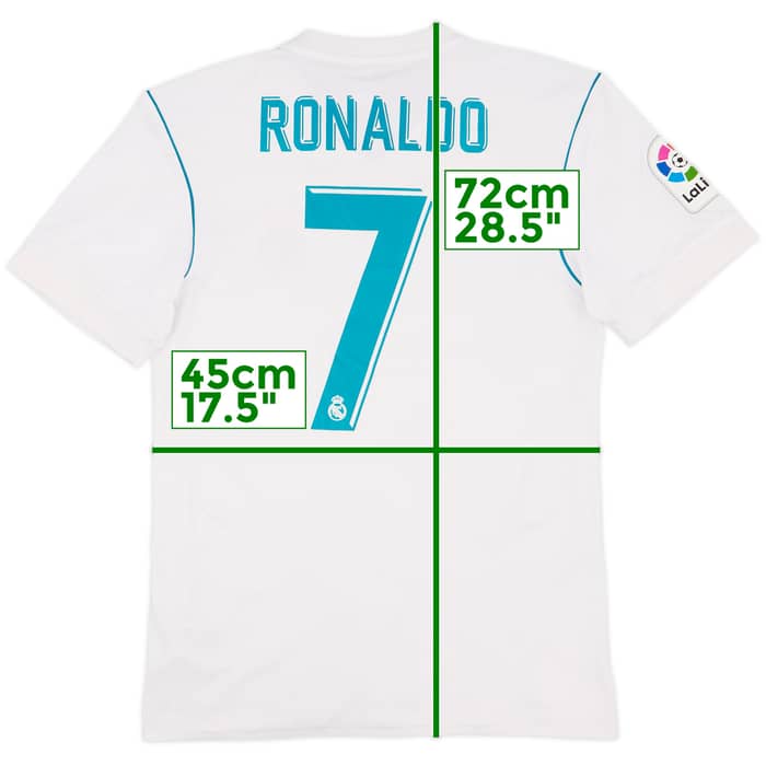 2017-18 Real Madrid Home Shirt Ronaldo #7 - 9/10 - (S)