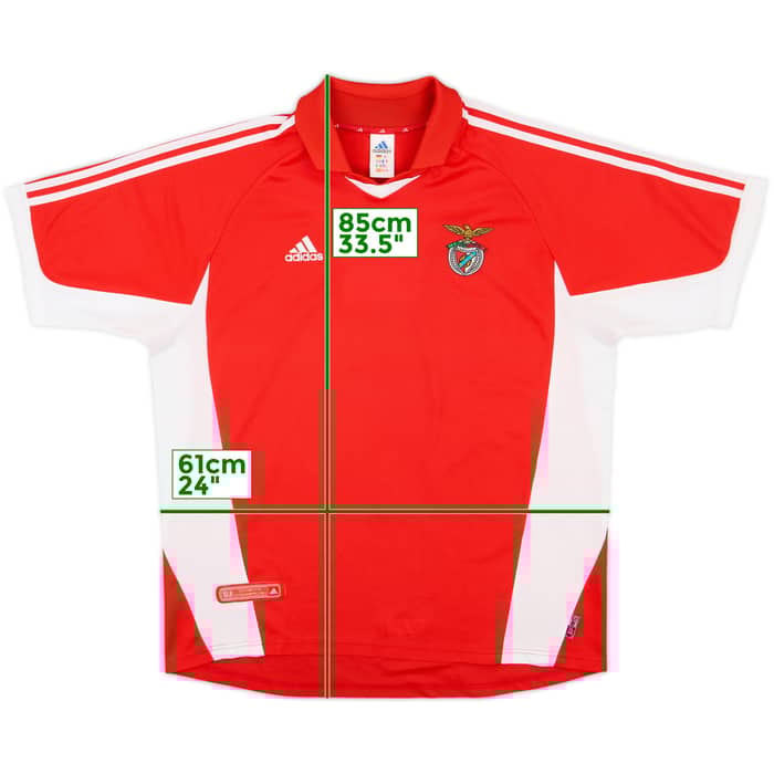 2001-02 Benfica Home Shirt - 9/10 - (XL)