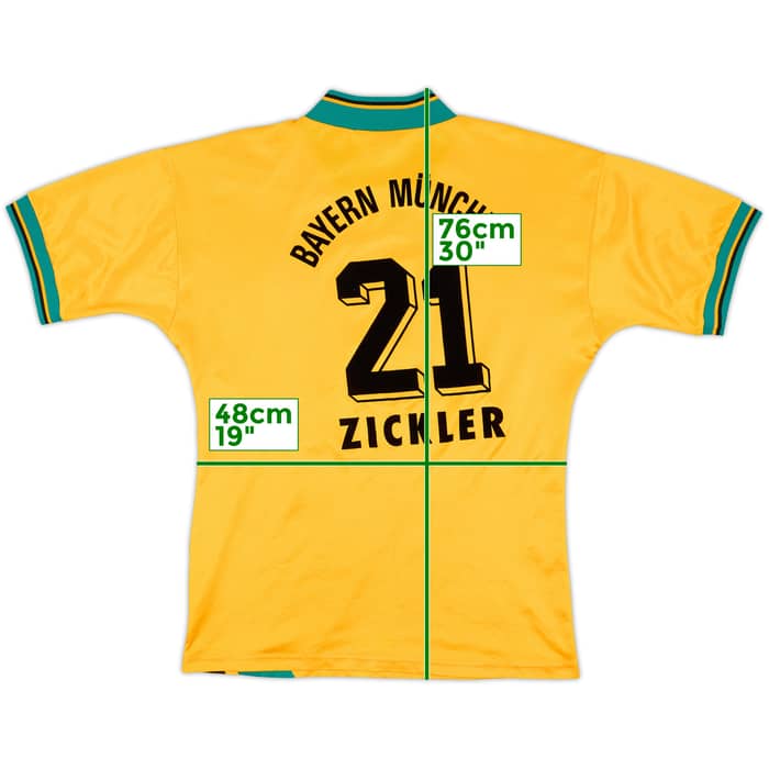 1993-96 Bayern Munich Away Shirt Zickler #21 - 8/10 - (M)