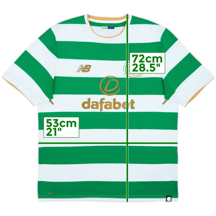 2017-18 Celtic 'Lisbon Lions 50th Anniversary' Home Shirt - 8/10 - (L)