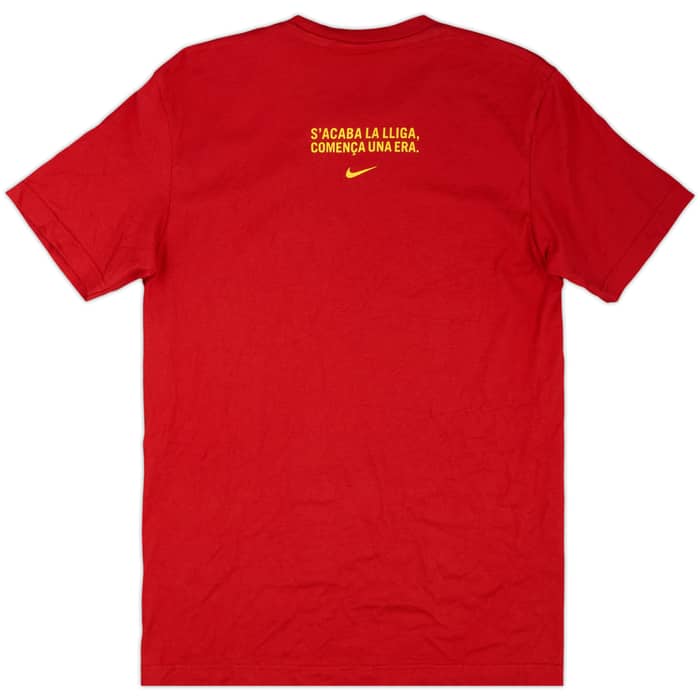 2004-05 Barcelona Nike Champions Cotton Tee - 8/10 - (M)