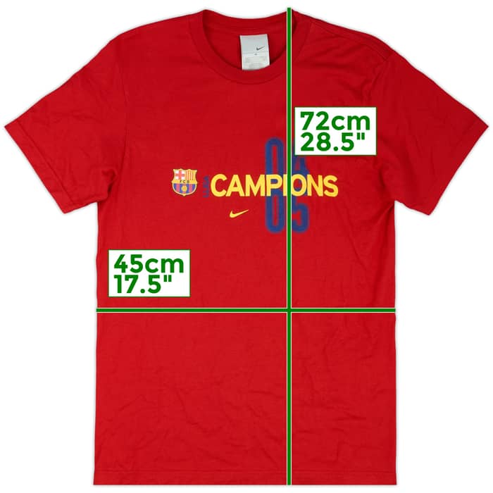 2004-05 Barcelona Nike Champions Cotton Tee - 8/10 - (M)