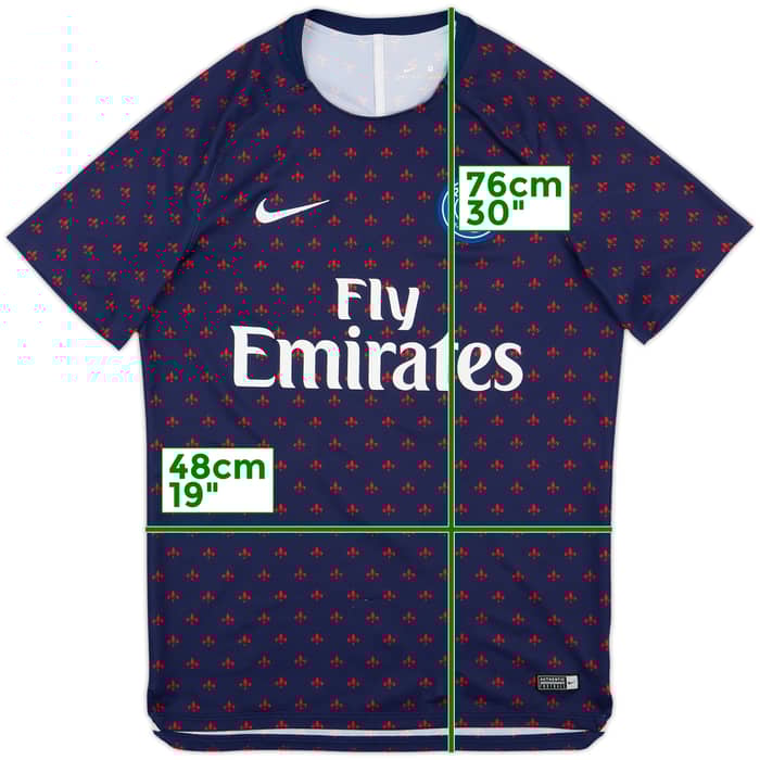 2018-19 Paris Saint-Germain Nike Pre-Match Training Shirt - 9/10 - (M)