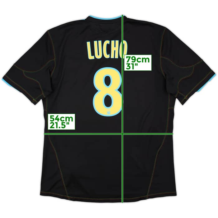 2010-11 Olympique Marseille Third Shirt Lucho #8 - 6/10 - (L)
