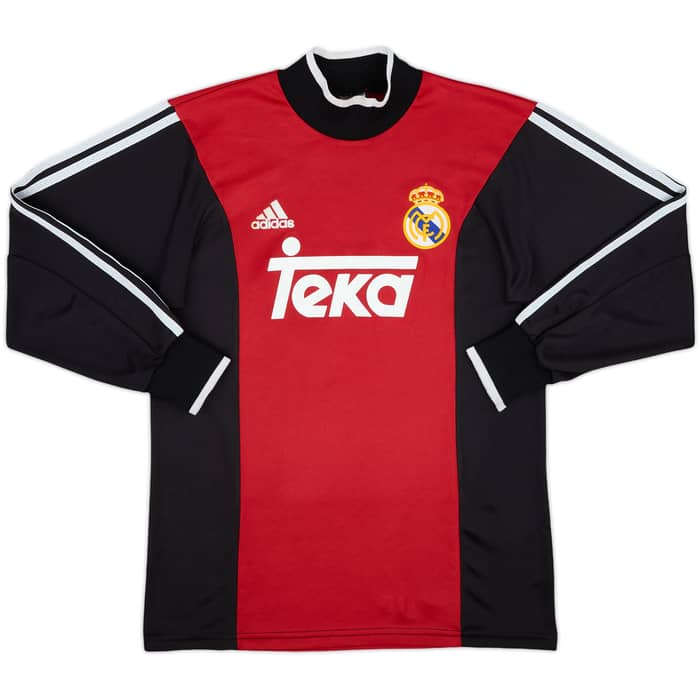 2000-01 Real Madrid GK Shirt - 9/10 - (L.Boys)