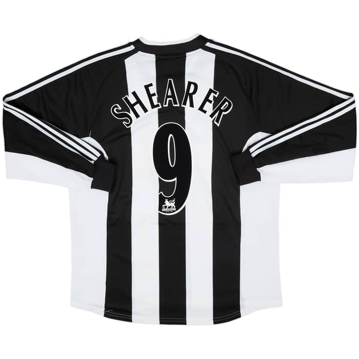 2001-03 Newcastle Home L/S Shirt Shearer #9 - 9/10 - (XL)