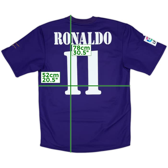 2001 Real Madrid Third Shirt Ronaldo #11 - 8/10 - (M)
