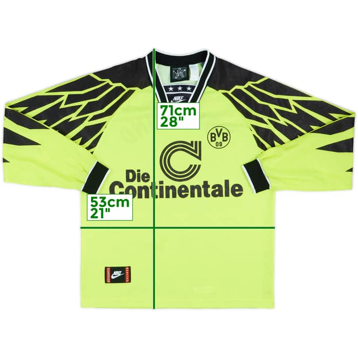 1994-95 Borussia Dortmund Home L/S Shirt - 10/10 - (M)