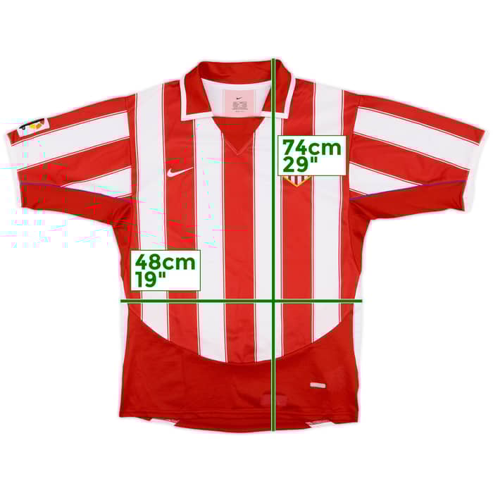 2003-04 Atletico Madrid Home Shirt - 10/10 - (S)