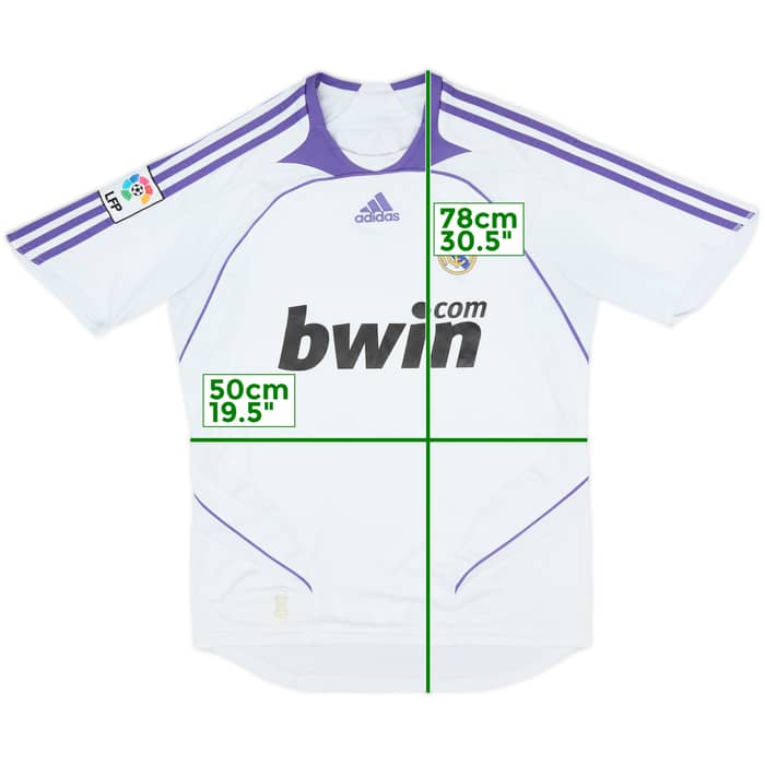 2007-08 Real Madrid Home Shirt - 7/10 - (M)
