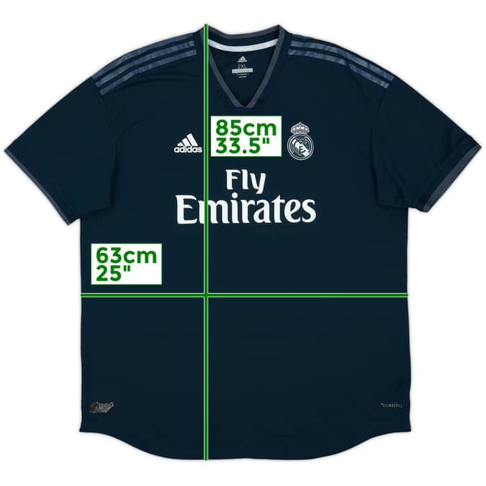 2019-20 Real Madrid Authentic Away Shirt - 8/10 - (XXL)