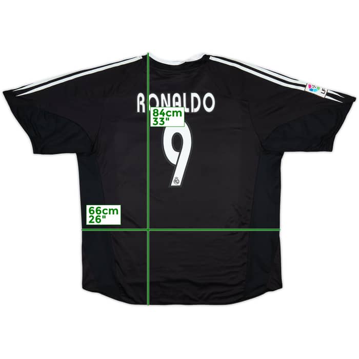 2004-05 Real Madrid Away Shirt Ronaldo #9 - 9/10 - (XXL)