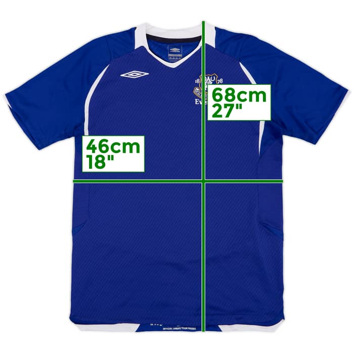 2008-09 Everton Home Shirt - 9/10 - (XL.Boys)