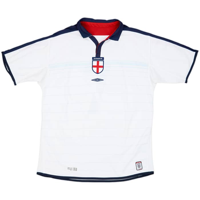 2003-05 England Home Shirt Beckham #7 - 6/10 - (XL)