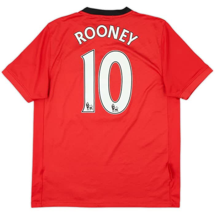 2009-10 Manchester United Home Shirt Rooney #10 - 8/10 - (M)