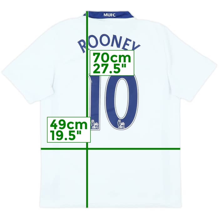 2008-10 Manchester United Away Shirt Rooney #10 - 6/10 - (S)