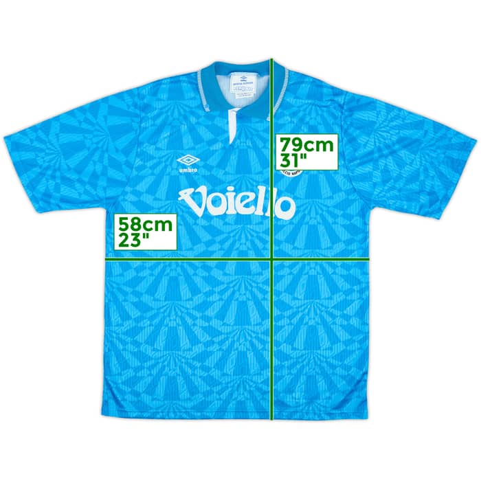 1991-93 Napoli Home Shirt - 9/10 - (XL)