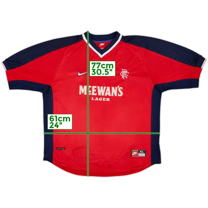 1998-99 Rangers Away Shirt - 9/10 - (XL)