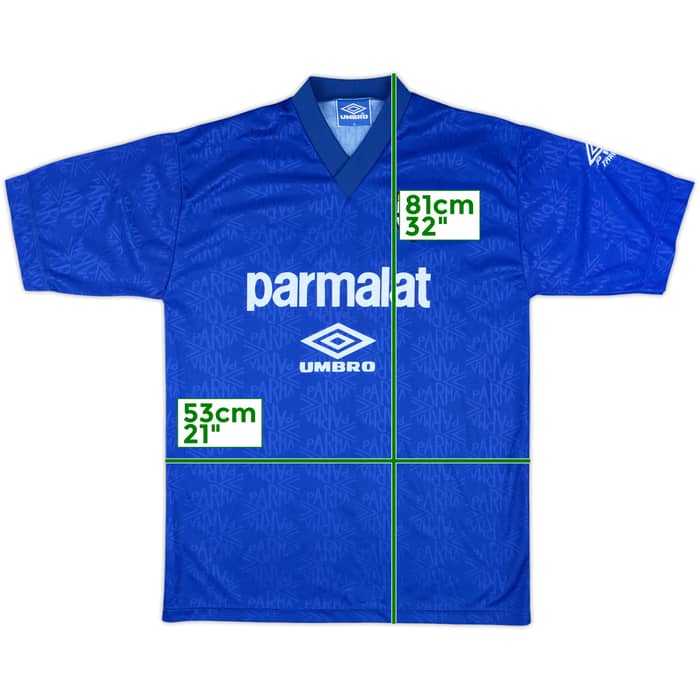 1993-95 Parma Umbro Training Shirt - 9/10 - (L)