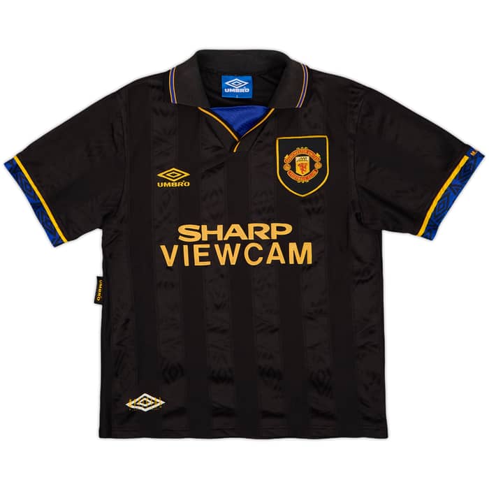 1993-95 Manchester United Away Shirt Cantona #7 - 8/10 - (S)