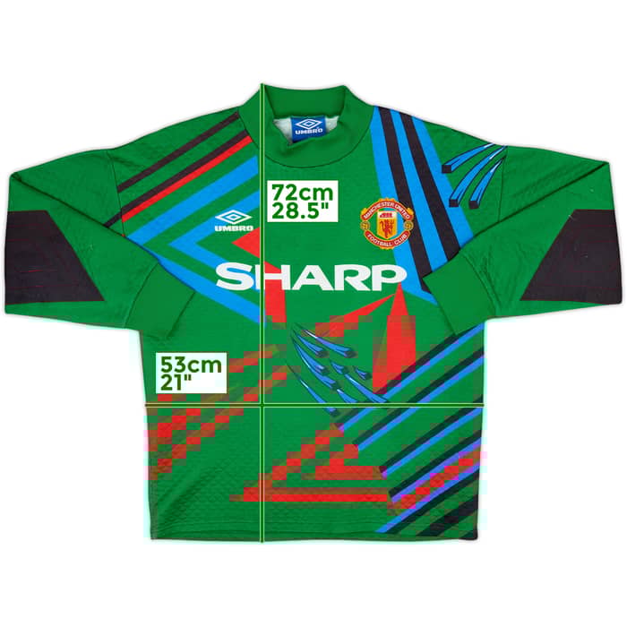 1992-93 Manchester United GK Shirt #1 - 9/10 - (S)