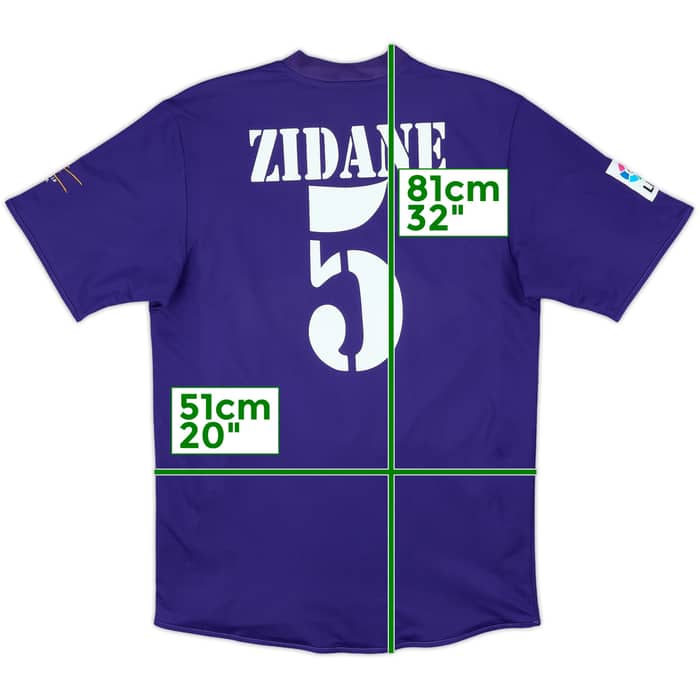 2001 Real Madrid Third Shirt Zidane #5 - 9/10 - (M)