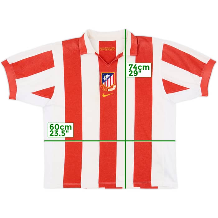 2003-04 Atletico Madrid Centenary Home Shirt - 8/10 - (XL)