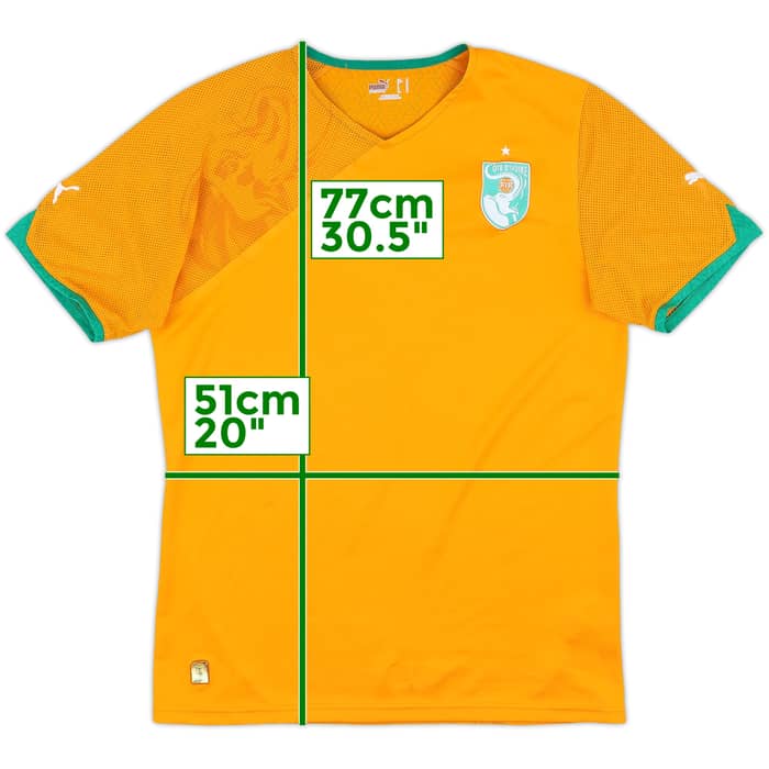 2010-11 Ivory Coast Home Shirt - 9/10 - (M)