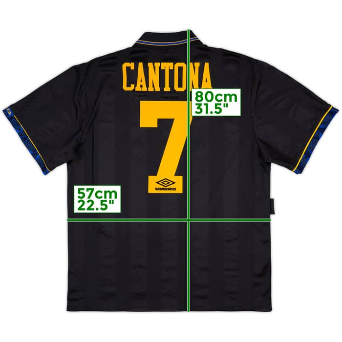 1993-95 Manchester United Away Shirt Cantona #7 - 10/10 - (L)