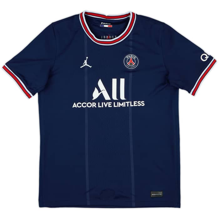 2021-22 Paris Saint-Germain Home Shirt Messi #30 - 6/10 - (XL.Boys)