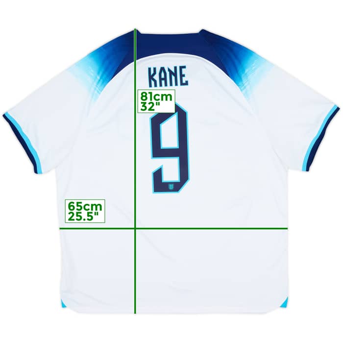 2022-23 England Home Shirt Kane #9 - 8/10 - (XXL)