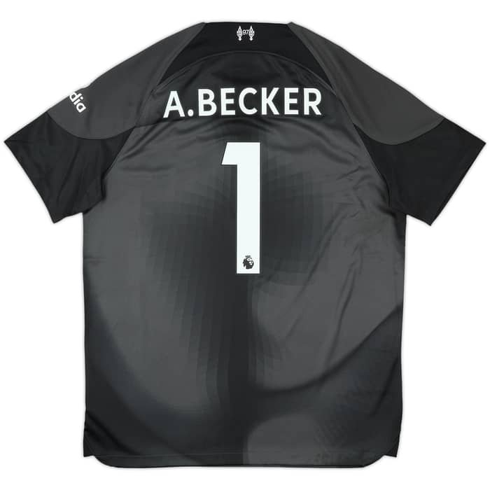 2022-23 Liverpool GK S/S Shirt A.Becker #1 - 10/10 - (L)