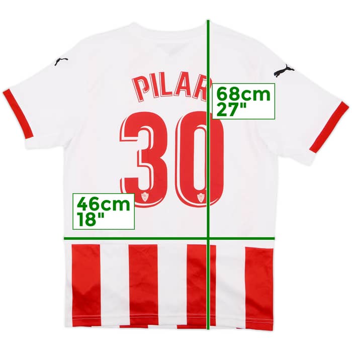 2020-21 Almeria Home Shirt Pilar #30 - 8/10 - (S)